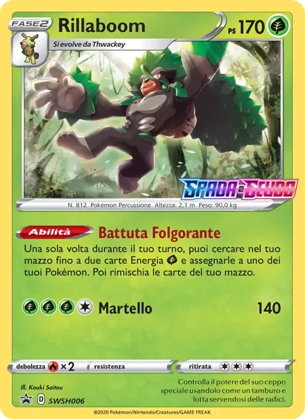 Rillaboom — SPSC Promo SWSH006 Italian Pokémon card