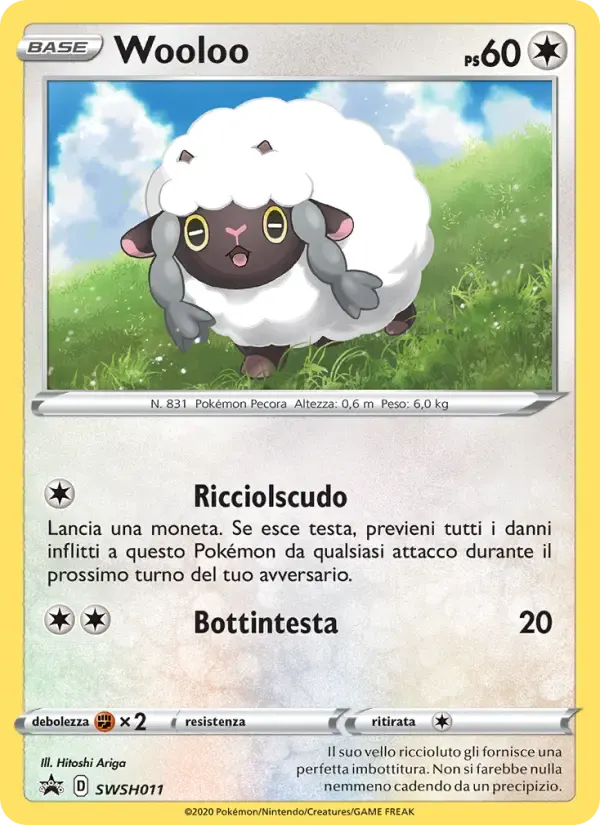 Wooloo — SPSC Promo SWSH011 Italian Pokémon card