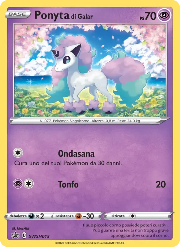 Ponyta di Galar — SPSC Promo SWSH013 Italian Pokémon card