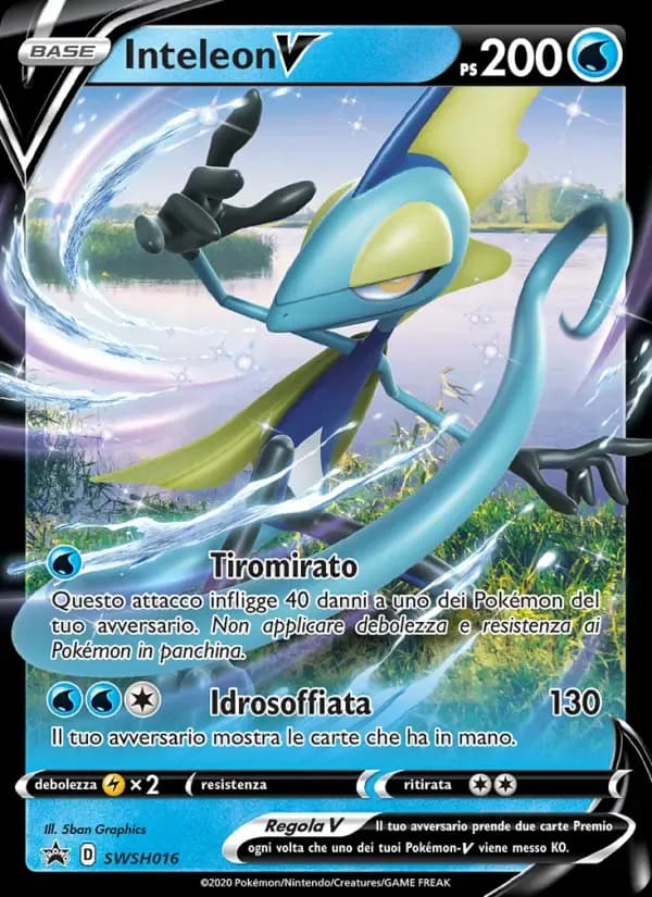 Inteleon V — SPSC Promo SWSH016 Italian Pokémon card