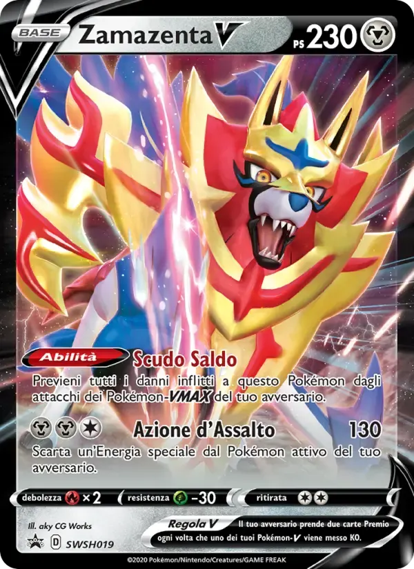 Zamazenta V — SPSC Promo SWSH019 Italian Pokémon card