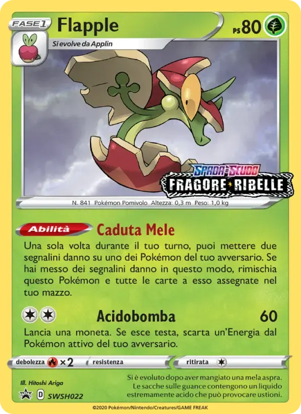 Flapple — SPSC Promo SWSH022 Italian Pokémon card