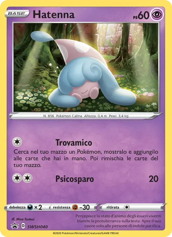 Hatenna — SPSC Promo SWSH040 Italian Pokémon card