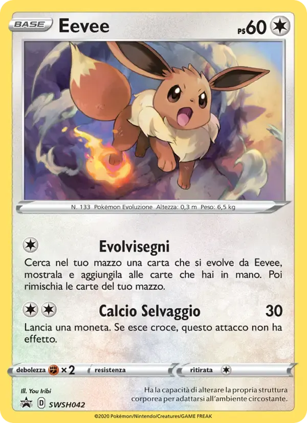 Eevee — SPSC Promo SWSH042 Italian Pokémon card