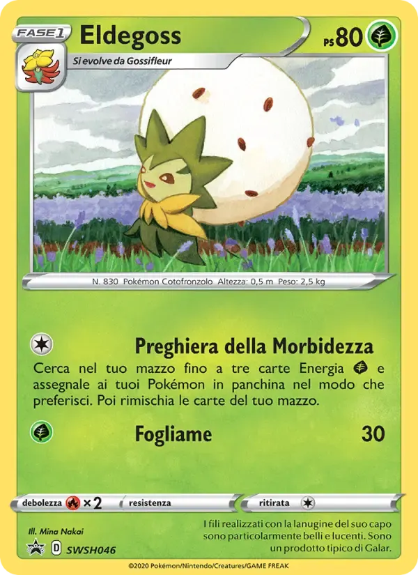 Eldegoss — SPSC Promo SWSH046 Italian Pokémon card