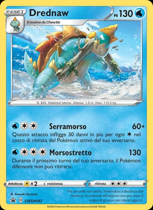 Drednaw — SPSC Promo SWSH047 Italian Pokémon card