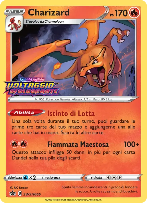 Charizard — SPSC Promo SWSH066 Italian Pokémon card