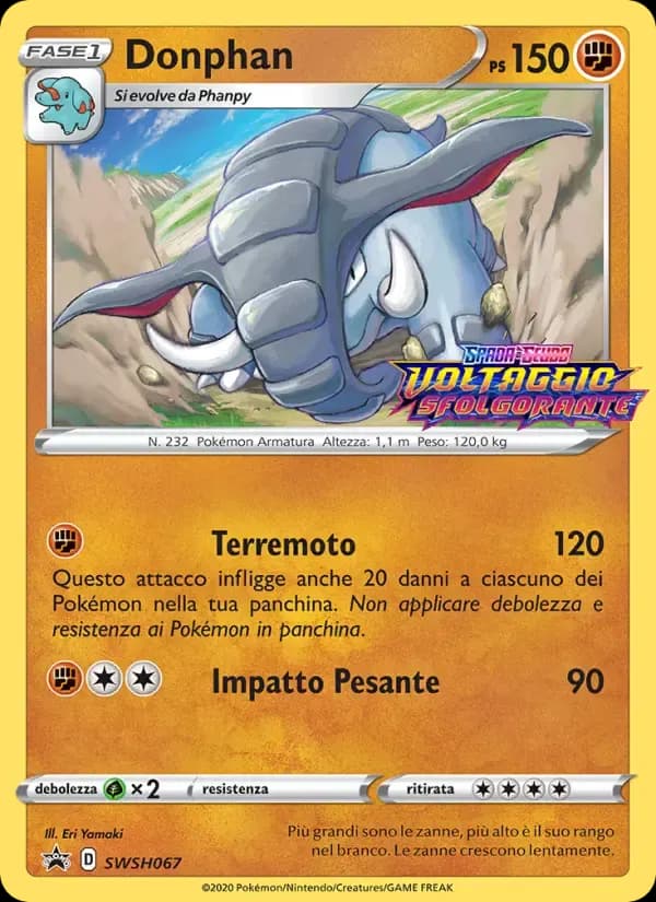Donphan — SPSC Promo SWSH067 Italian Pokémon card