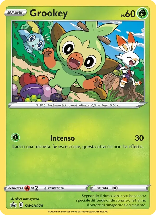 Grookey — SPSC Promo SWSH070 Italian Pokémon card
