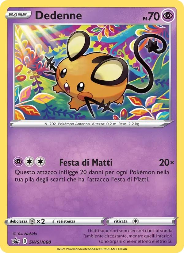 Dedenne — SPSC Promo SWSH080 Italian Pokémon card
