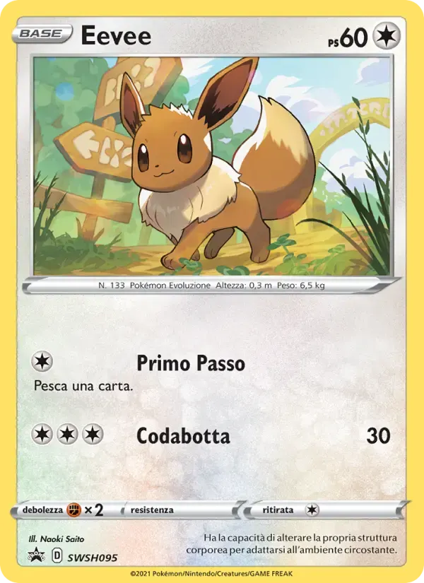 Eevee — SPSC Promo SWSH095 Italian Pokémon card