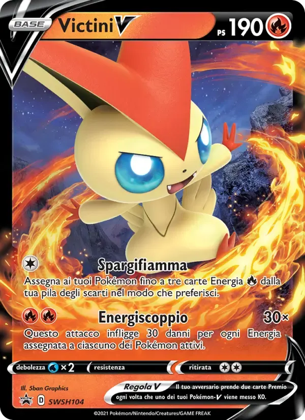 Victini V — SPSC Promo SWSH104 Italian Pokémon card