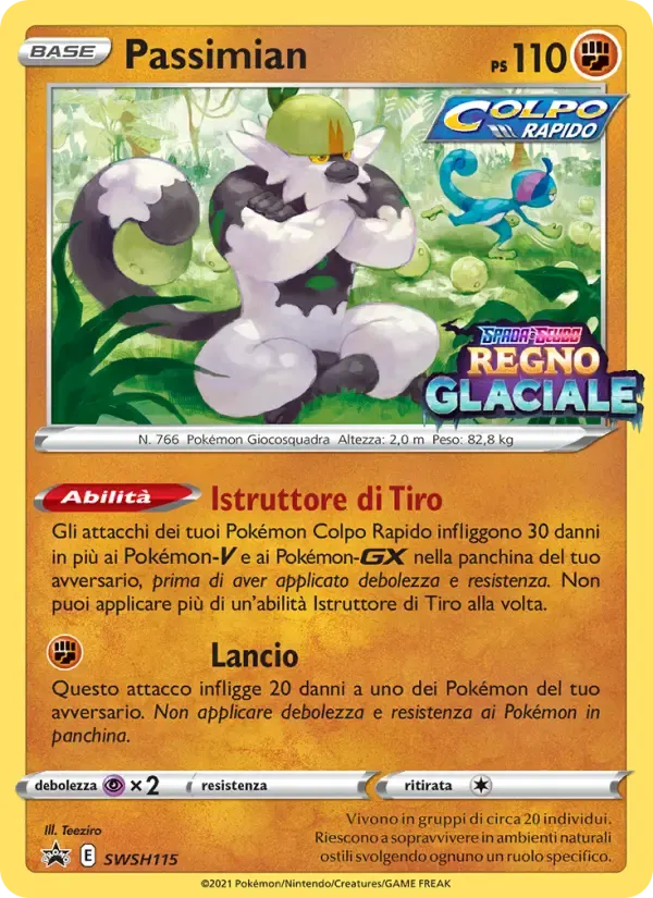 Passimian — SPSC Promo SWSH115 Italian Pokémon card