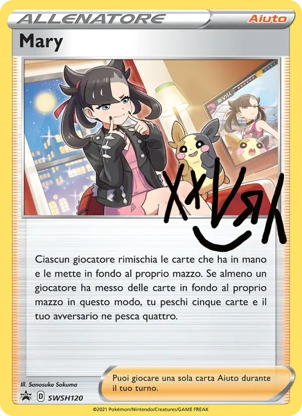 Mary — SPSC Promo SWSH120 Italian Pokémon card