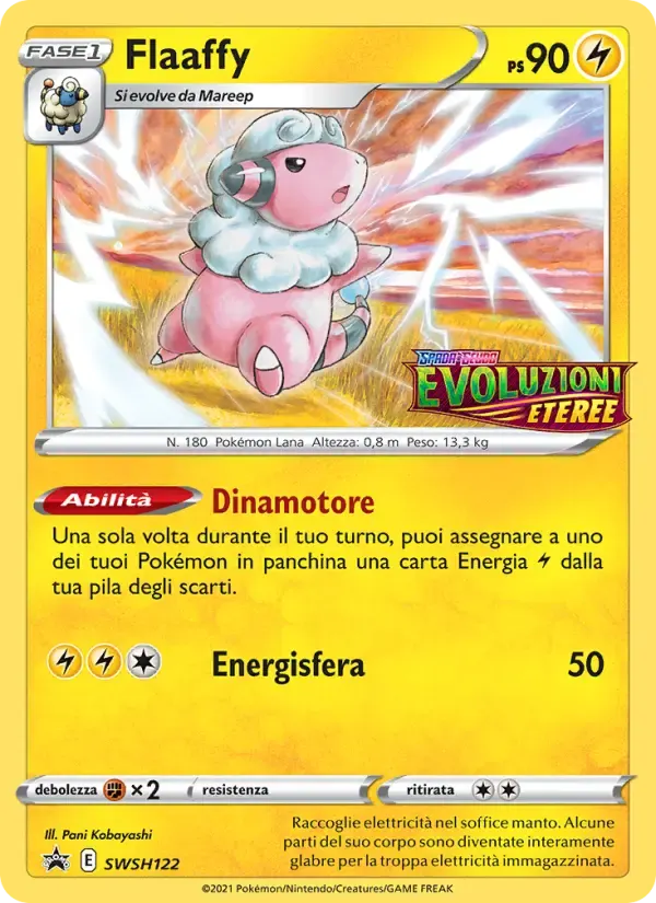Flaaffy — SPSC Promo SWSH122 Italian Pokémon card