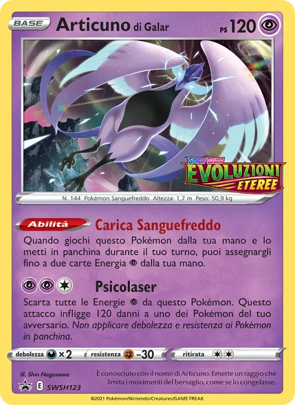 Articuno di Galar — SPSC Promo SWSH123 Italian Pokémon card