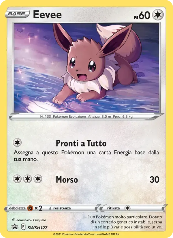 Eevee — SPSC Promo SWSH127 Italian Pokémon card