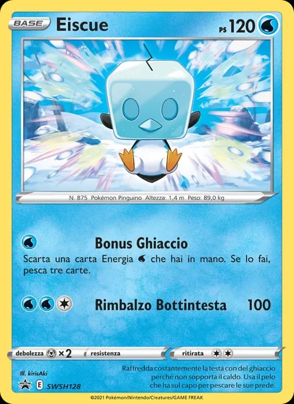 Eiscue — SPSC Promo SWSH128 Italian Pokémon card