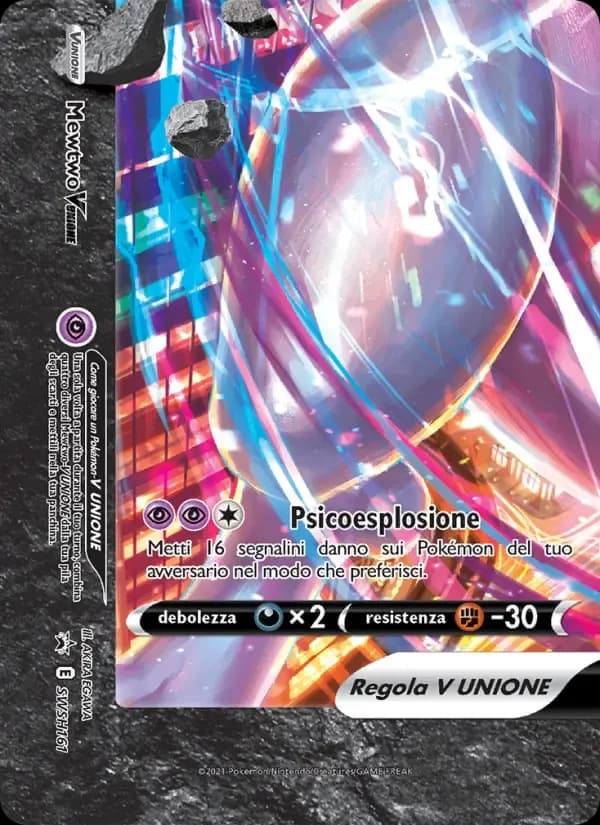 Mewtwo V UNIONE — SPSC Promo SWSH161 Italian Pokémon card