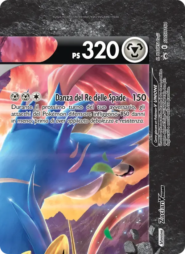 Zacian V UNIONE — SPSC Promo SWSH164 Italian Pokémon card