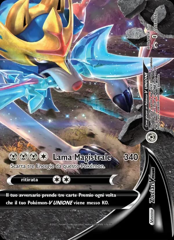 Zacian V UNIONE — SPSC Promo SWSH166 Italian Pokémon card