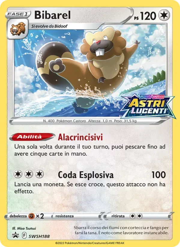 Bibarel — SPSC Promo SWSH188 Italian Pokémon card