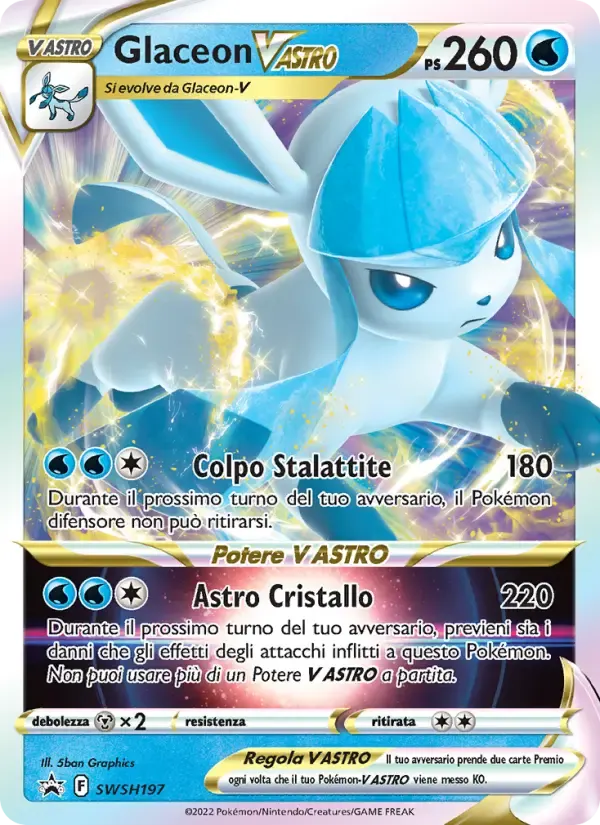 Glaceon V ASTRO — SPSC Promo SWSH197 Italian Pokémon card