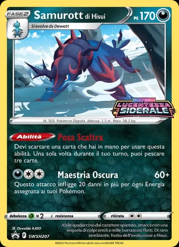 Samurott di Hisui — SPSC Promo SWSH207 Italian Pokémon card