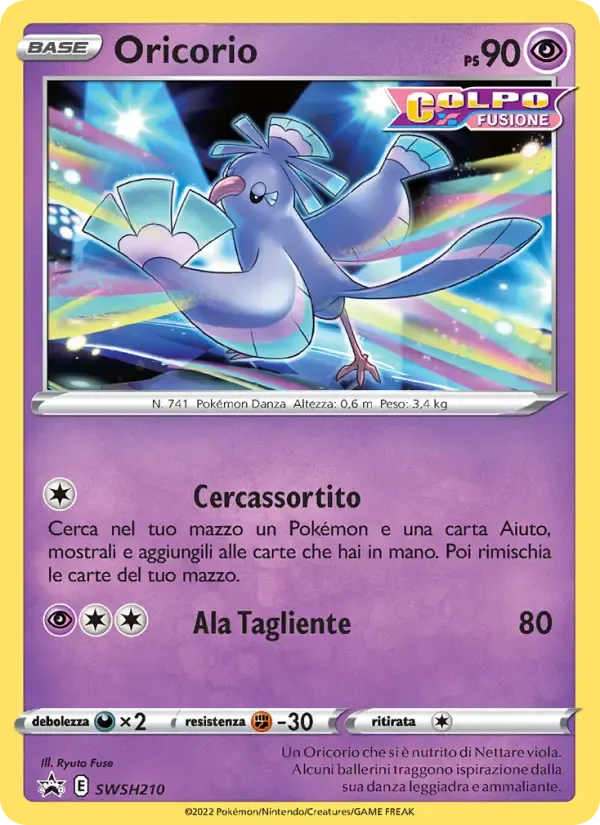 Oricorio — SPSC Promo SWSH210 Italian Pokémon card