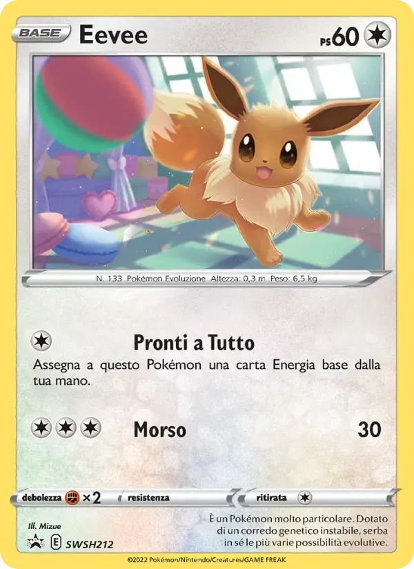 Eevee — SPSC Promo SWSH212 Italian Pokémon card