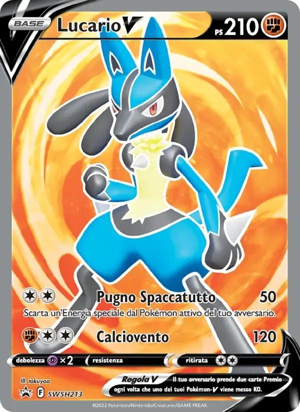 Lucario V — SPSC Promo SWSH213 Italian Pokémon card