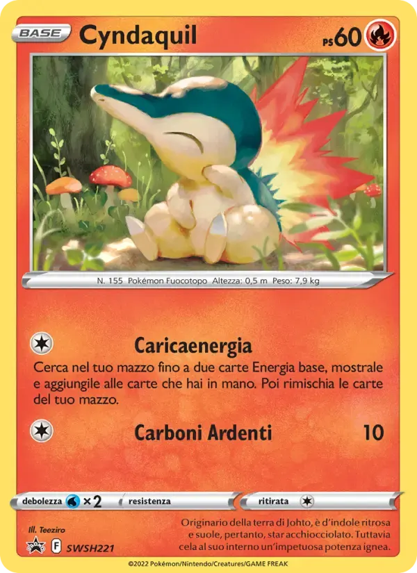 Cyndaquil — SPSC Promo SWSH221 Italian Pokémon card