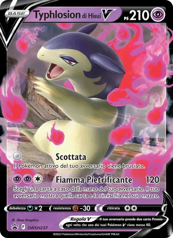 Typhlosion di Hisui V — SPSC Promo SWSH237 Italian Pokémon card