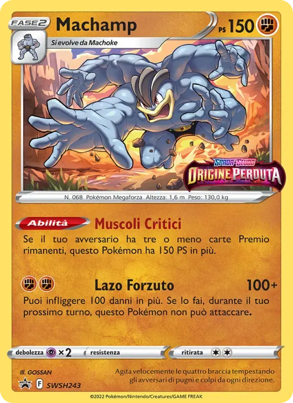 Machamp — SPSC Promo SWSH243 Italian Pokémon card