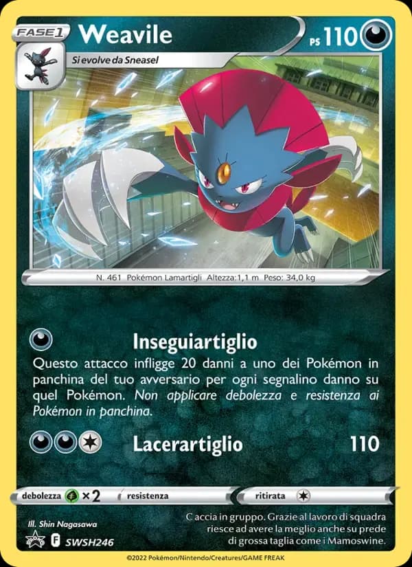 Weavile — SPSC Promo SWSH246 Italian Pokémon card