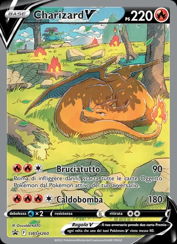 Charizard V — SPSC Promo SWSH260 Italian Pokémon card