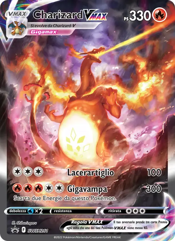 Charizard VMAX — SPSC Promo SWSH261 Italian Pokémon card
