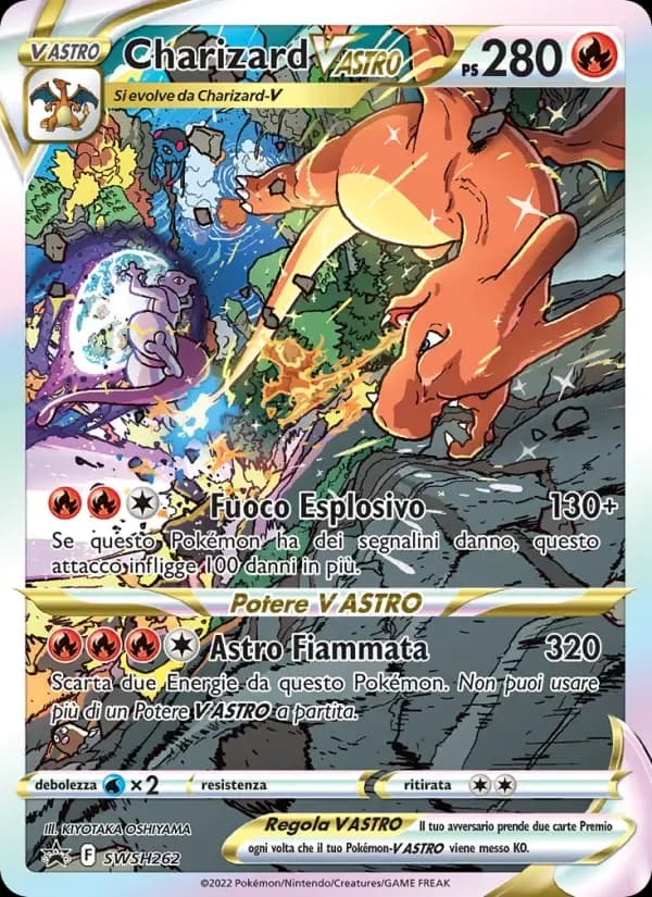 Charizard V ASTRO — SPSC Promo SWSH262 Italian Pokémon card