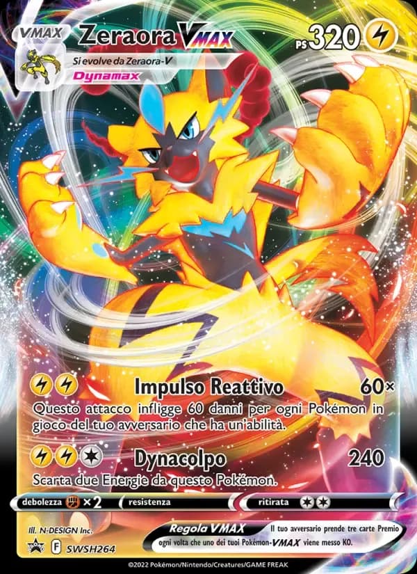 Zeraora VMAX — SPSC Promo SWSH264 Italian Pokémon card