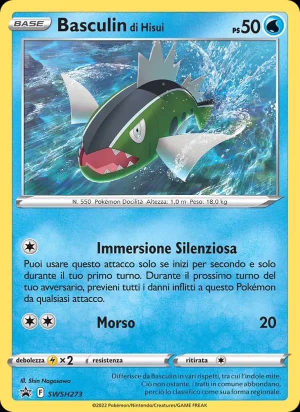 Basculin di Hisui — SPSC Promo SWSH273 Italian Pokémon card