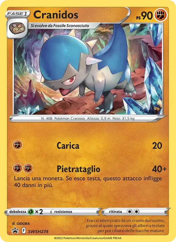 Cranidos — SPSC Promo SWSH274 Italian Pokémon card