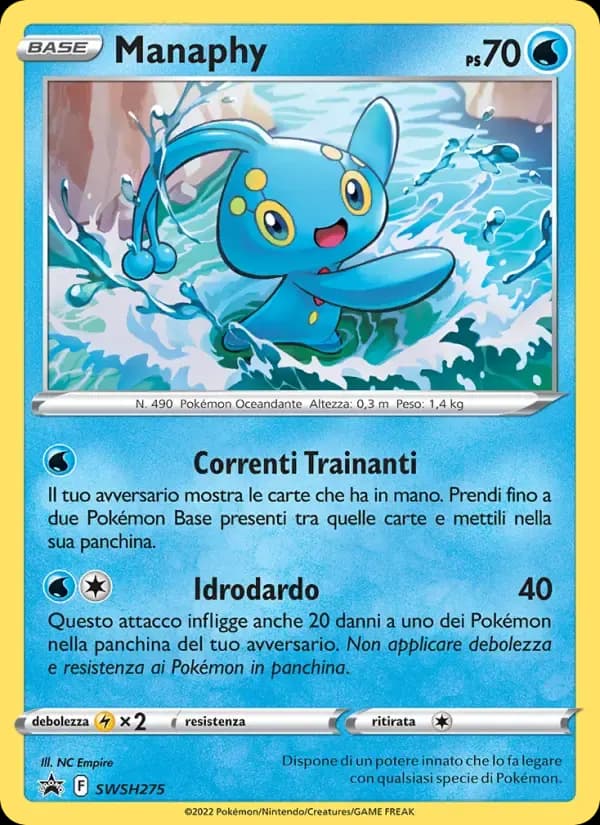 Manaphy — SPSC Promo SWSH275 Italian Pokémon card