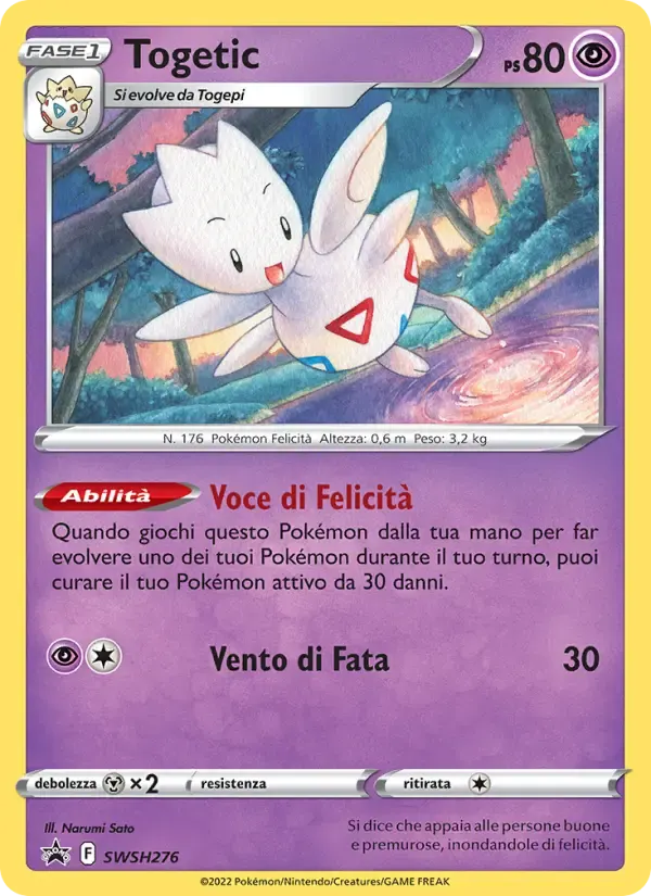 Togetic — SPSC Promo SWSH276 Italian Pokémon card