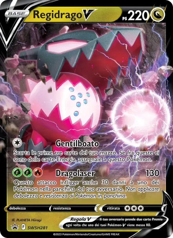 Regidrago V — SPSC Promo SWSH281 Italian Pokémon card