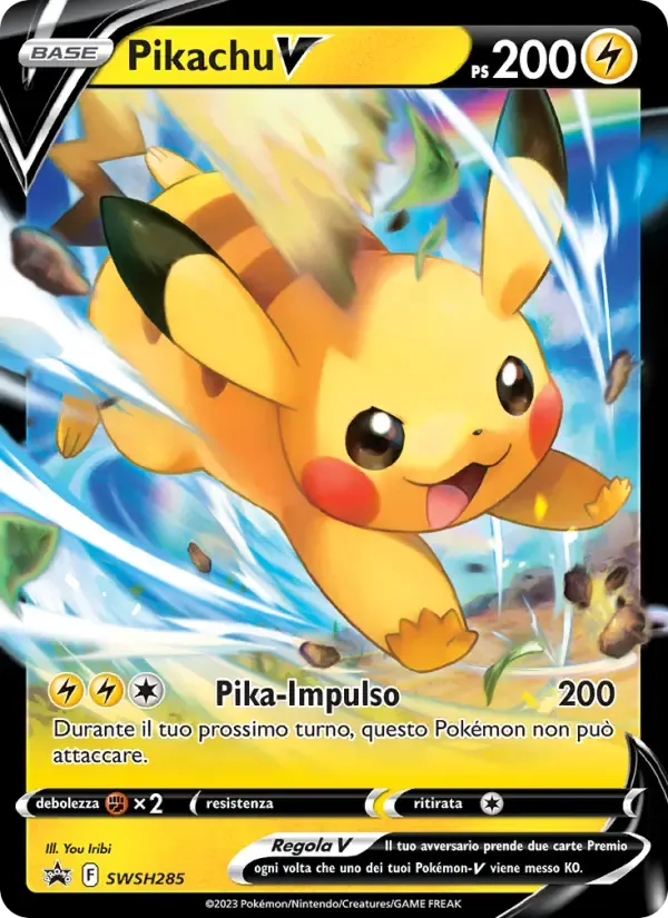 Pikachu V — SPSC Promo SWSH285 Italian Pokémon card