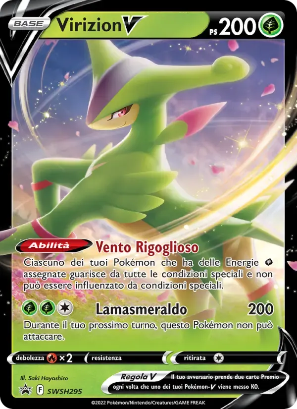Virizion V — SPSC Promo SWSH295 Italian Pokémon card