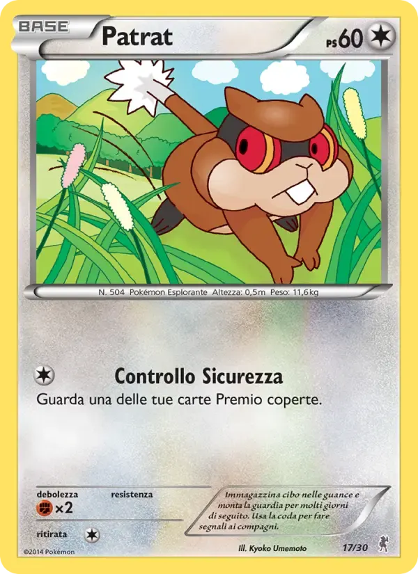 Patrat — XY trainer Kit (Bisharp) 17 Italian Pokémon card