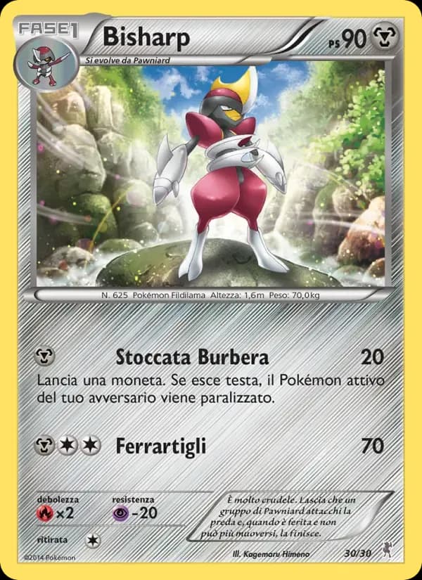 Bisharp — XY trainer Kit (Bisharp) 30 Italian Pokémon card