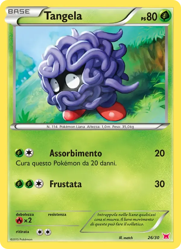 Tangela — XY trainer Kit (Latias) 26 Italian Pokémon card