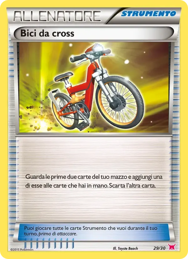 Bici da cross — XY trainer Kit (Latias) 29 Italian Pokémon card